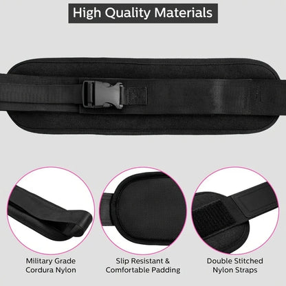 Hold Weights up to 600Lbs Hip Thrust Belt - Heavy Duty, Comfortable, Adjustable Hip Belt for Glute Trainer with Anti-Slip Pads Upgrade Hip Thrust Belt Ideal for Home Workouts with Dumbbells, Kettlebells, Plates Extra Padding for Gym and Home