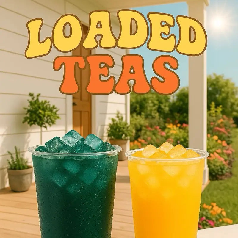 Loaded Tea – Single Packet | 32Oz Caffeinated Flavored Hydration Powder Beverage Mix | Made in USA | Easy to Mix